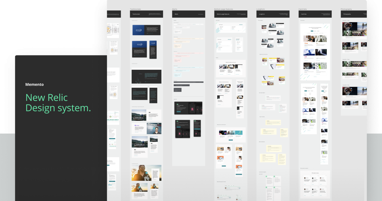 Image of the New Relic design system.