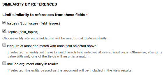 Similar By References - choosing fields to match