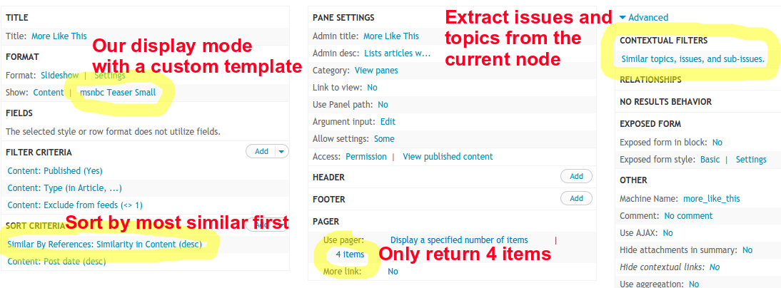 View using Similar by References module