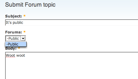 Forum Access while posting.