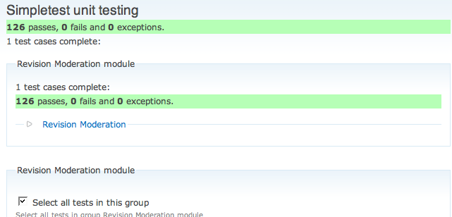 All SimpleTest tests passed