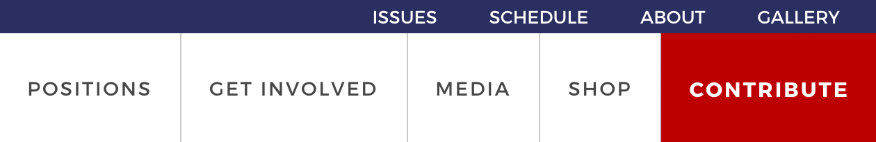 Donald Trump's High Contrast Navigation