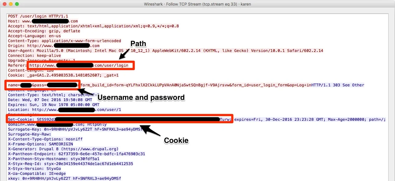 HTTP eavesdropping