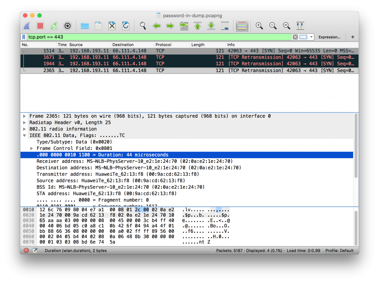 Filtering to HTTPS traffic