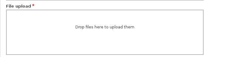 DropzoneJS upload widget