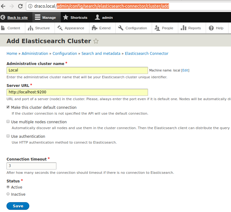 Add cluster