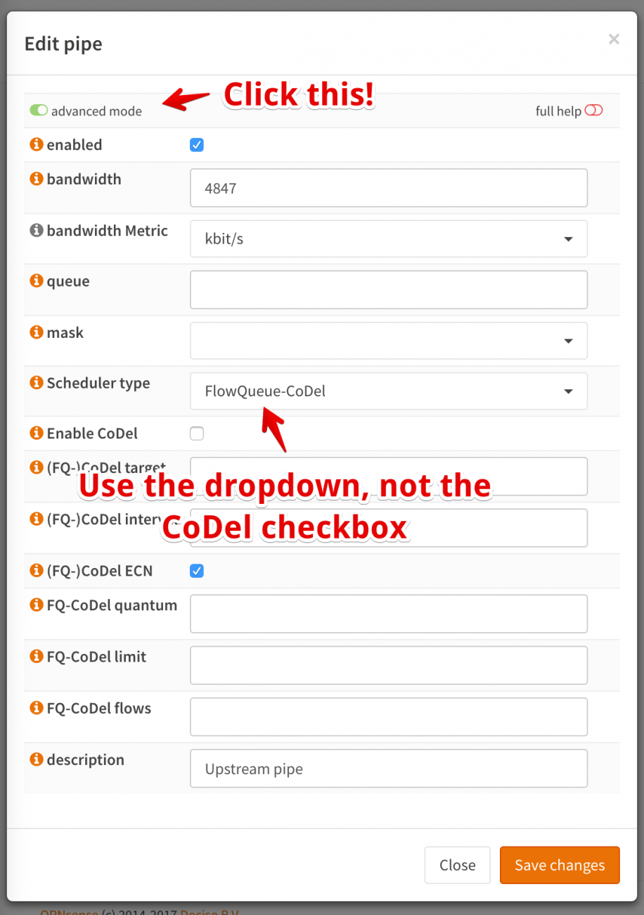 Enabling FlowQueue-CoDel