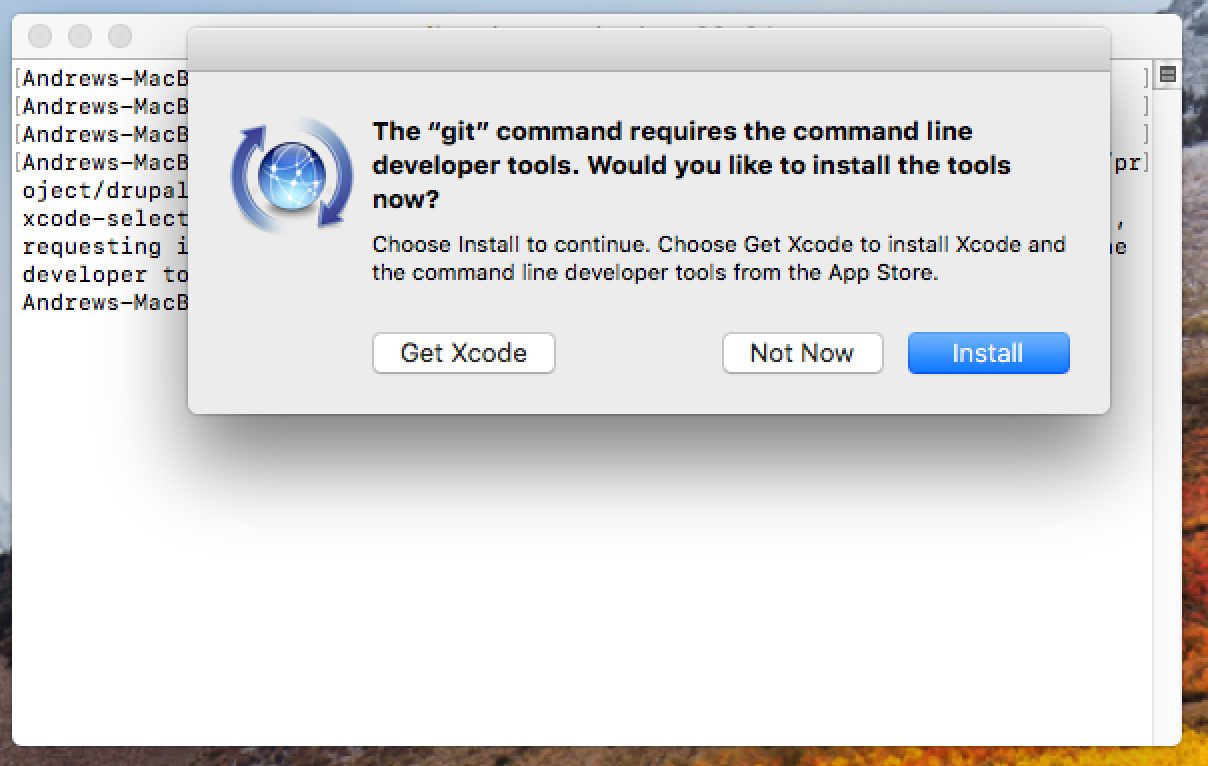 Installing git