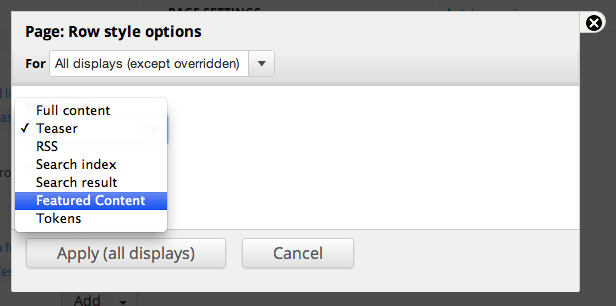 Screenshot of module in action