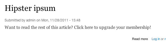 Screenshot of premium-access content