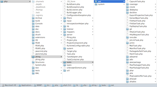 Phing tasks