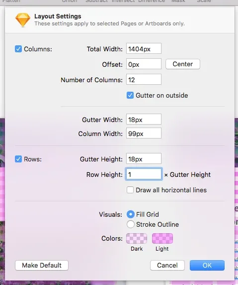 desktop layout settings