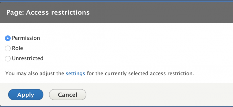 Views Access Plugin Options