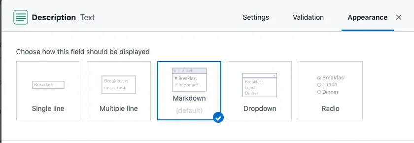 Contentful Long Text Widgets