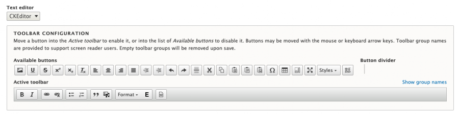 Drupal CKEditor Setup and settings