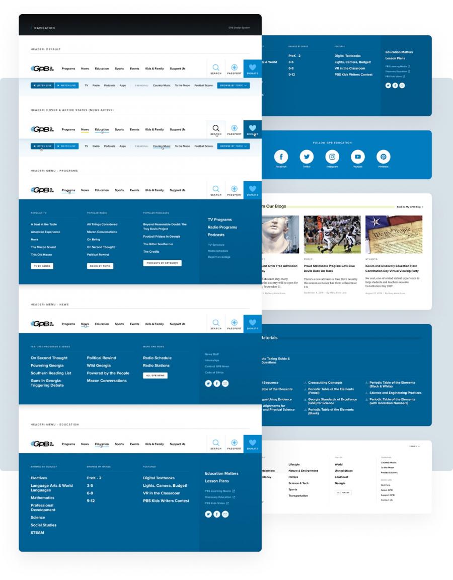 GPB pattern from the design system