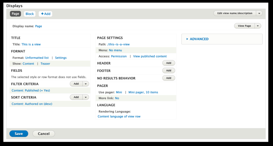Views 2 user interface