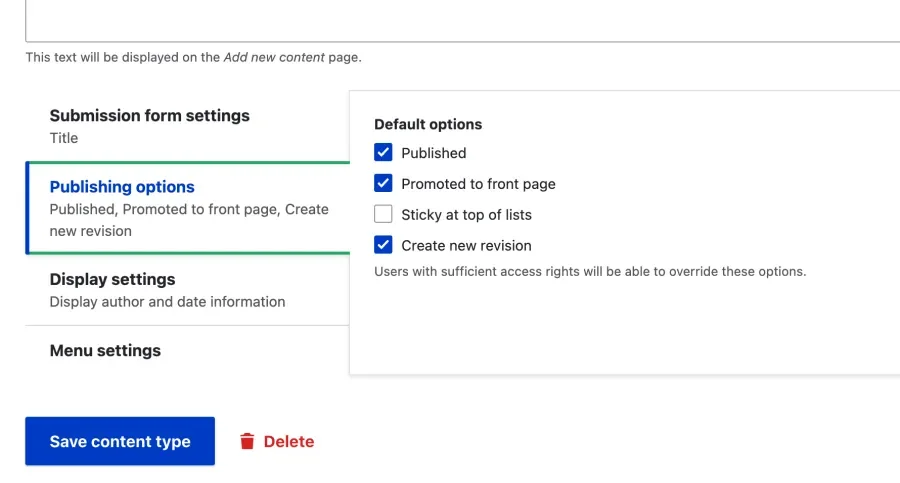 Setting a content type to create a new revision after every change.