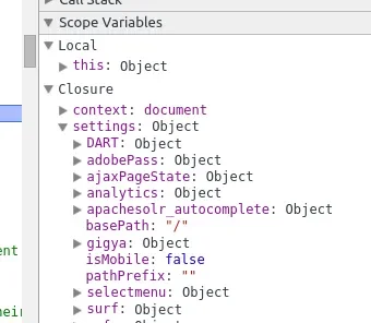 Scope Variables Panel