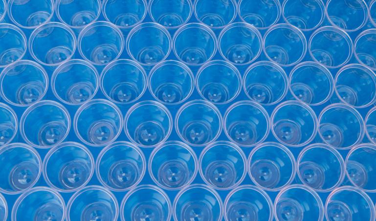 array of cups