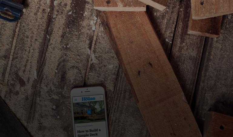 This Old House workbench image on iPhone