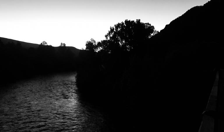 Roaring Fork River at Sunset
