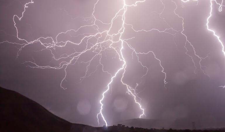 Lightning storm