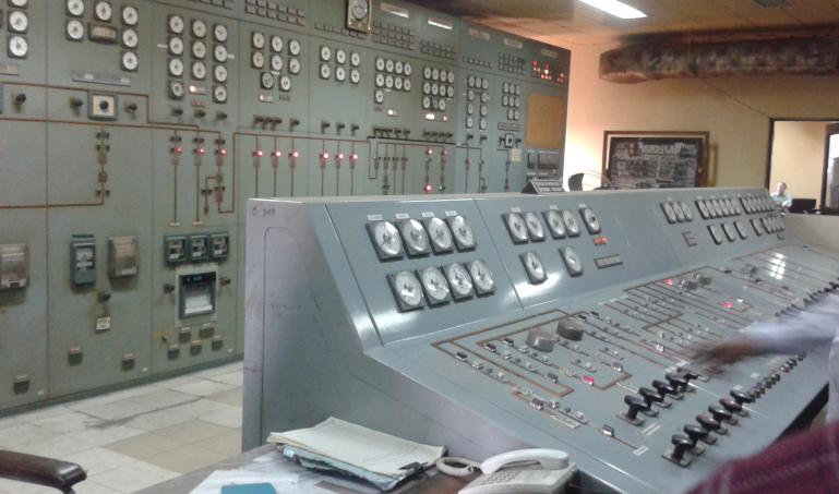 Control room of a power plant