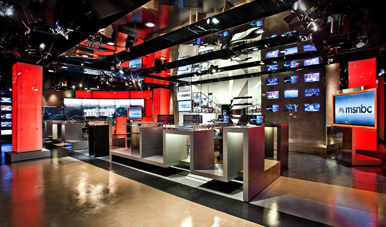 MSNBC news studio