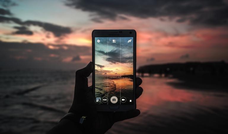 landscape at dusk