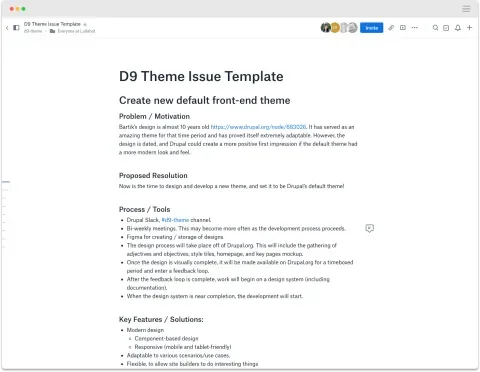 D9 Issue Template
