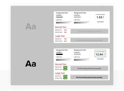 WebAIM Contrast Checker Tool