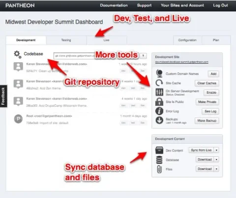 Midwest Developer Summit Dashboard | Pantheon Control Panel_0.jpg