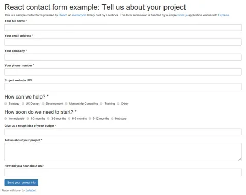 Contact form