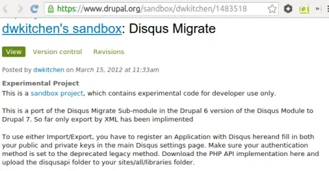 Disqus Migrate descriptio