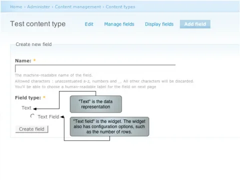 Adding a CCK text field