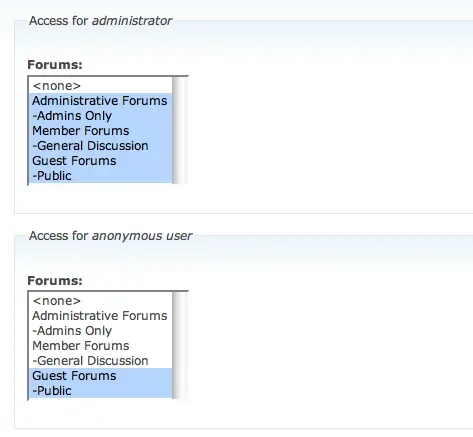 TAC Lite permissions