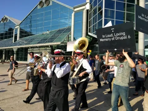 DrupalCon Funeral Procession