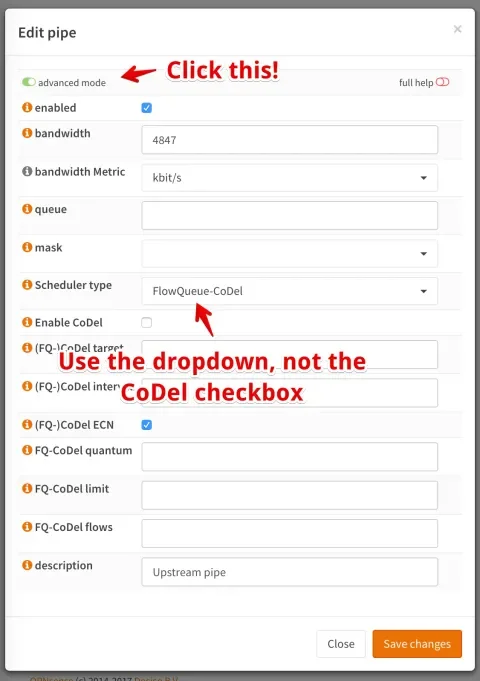 Enabling FlowQueue-CoDel